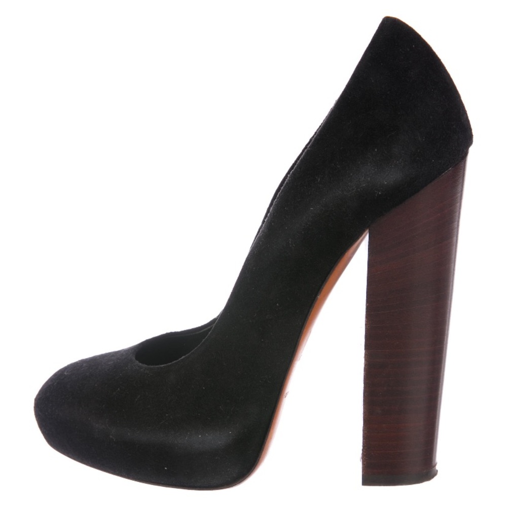 B Brian Atwood Suede Platform Pumps - Picture 2 of 5